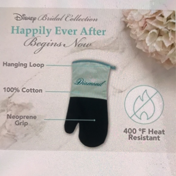 Disney JASMINE & ALADDIN insulated oven mitts & kitchen towels NEW - Picture 4 of 12